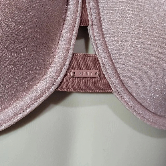 34B DKNY DK4940 Sheers Spacer T-Shirt Underwire Bra Shell Pink NWT New with Tags - Picture 3 of 7
